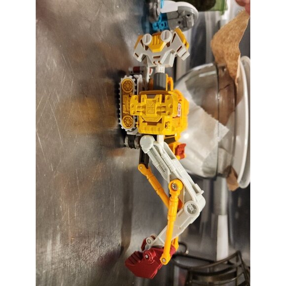 Transformers Cybertron 2005 Longrack Deluxe Class Figure Yellow Incomplete - Picture 8 of 16